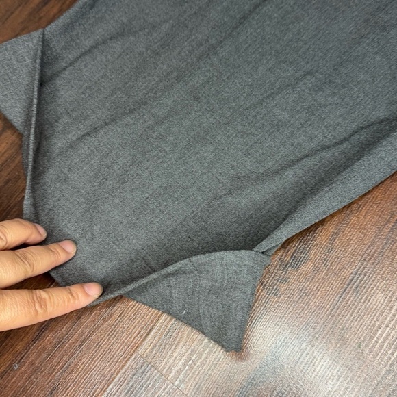 Michael Michael Kors Milbrook fit Charcoal wide leg cuffed Mid rise Pants 12 GUC - Picture 3 of 14